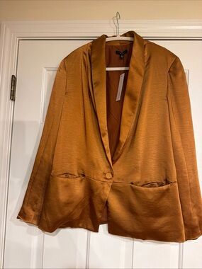 NWT Drew Shawl Collar Blazer in Copper